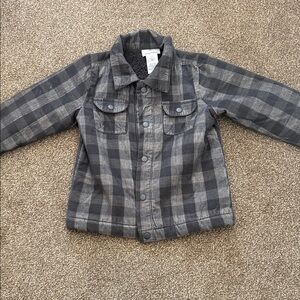 Tommy Bahama Kids Black and Gray Plaid Jacket